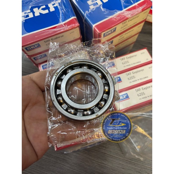 Bạc đạn dênh 6205 SKF hộp Sport - Xipo - Satria - Rgv - Rgx (Cặp)