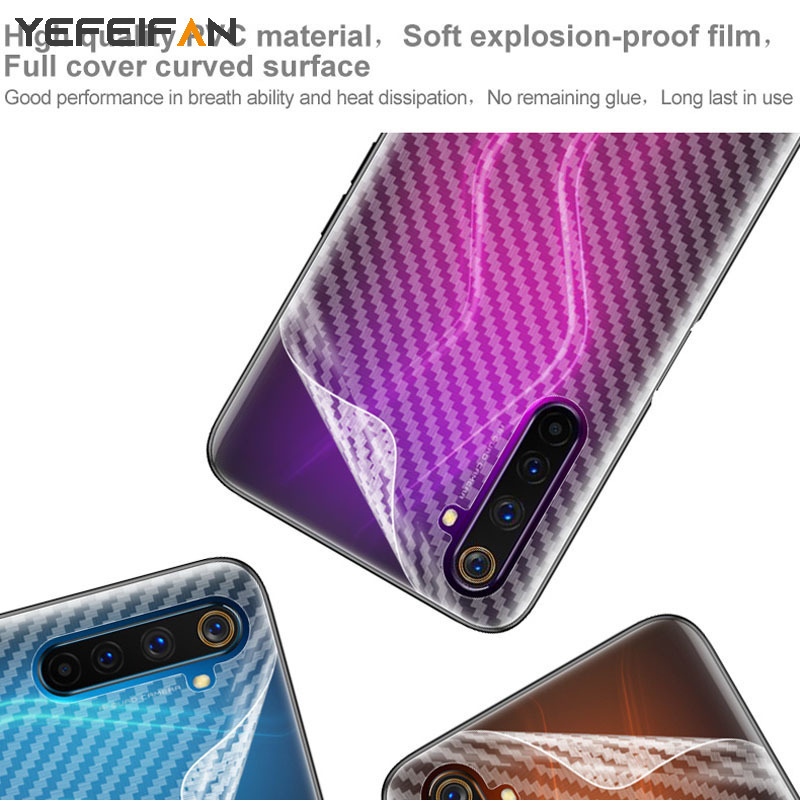 Miếng Dán Sợi Carbon Bảo Vệ Mặt Sau Cho Huawei Nova 7 Se 7i 5t 4e 4 3 3i 3e 3 2i 2 Lite