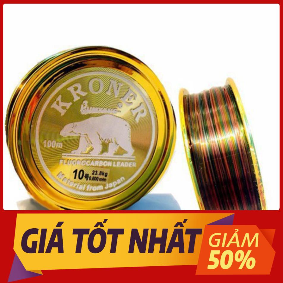 Dây cước câu cá 7 màu KRONER - cước con gấu đủ kích cỡ Đồ Câu Hoàng Sơn