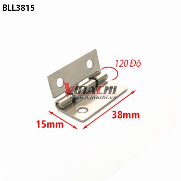 Bản Lề Lá - Bản Lề Cửa, Bản Lề Tủ 120º Bạc Chịu Lực Tốt, Hỗ Trợ Hoạt Động Đóng, Mở Cửa Dễ Dàng