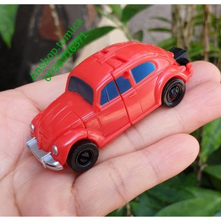 Robot Mini cao 8cm Biến Hình Xe Con Bọ Bumblebee Màu Đỏ Trasformer Hasbro (Không có hộp)