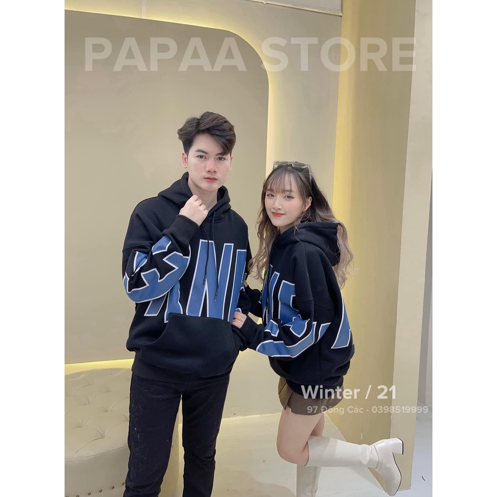 Áo hoodie nỉ đôi nam nữ phong cách Hàn Quốc chữ RNE 82362 PAPAA SHOP | BigBuy360 - bigbuy360.vn