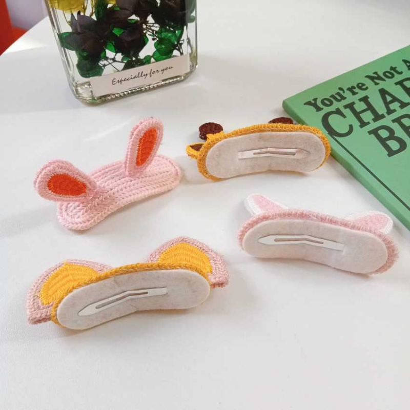 Kẹp Tóc Hình Tai Thỏ 3d Xinh Xắn Cho Bạn Gái