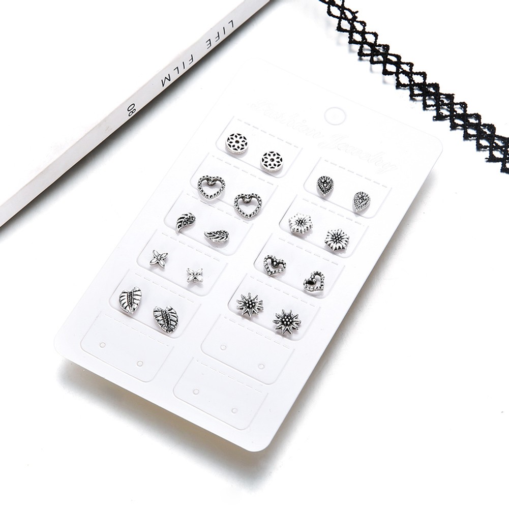 Set 9 Đôi Khuyên Tai Phong Cách Bohemian Cổ Điển Dành Cho Nữ