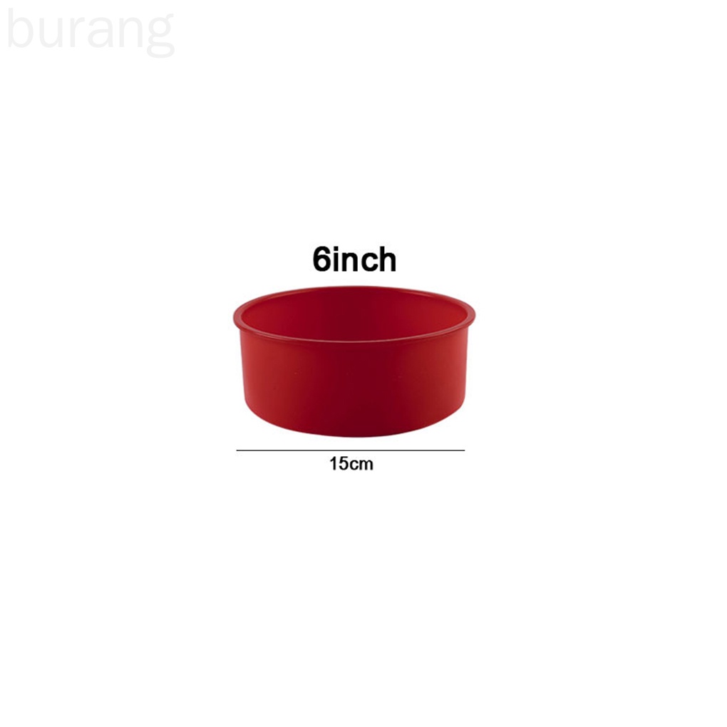 Khuôn silicone làm bánh hình tròn 6 inch cách nhiệt tiện dụng
