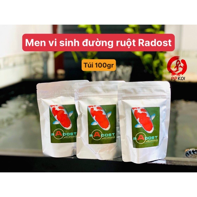 Men vi sinh đường ruột Radost cho cá cảnh.