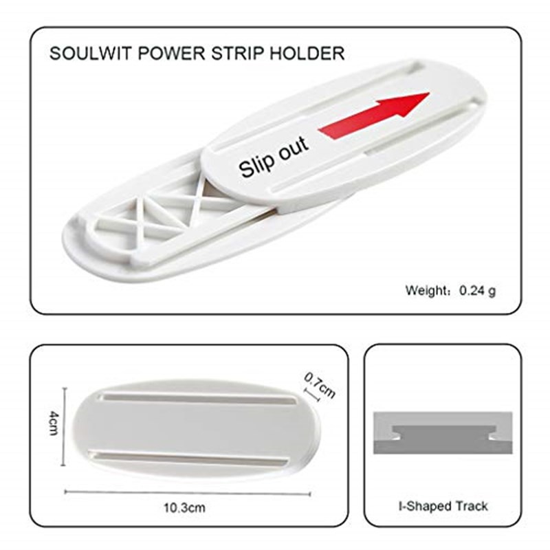 Giá đỡ ổ cắm điện gắn tường không cần khoan lỗ tiện dụng