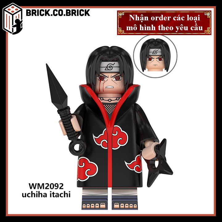 WM6106 - NARUTO Obito, Sasuke, Nagato, Konan, Kakuzu, Madara, Deidara- Đồ chơi Lắp ráp Nhân vật