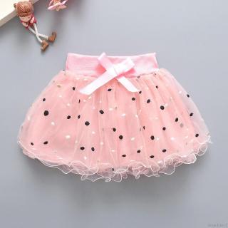 Đầm xòe chấm bi dễ thương cho bé gái