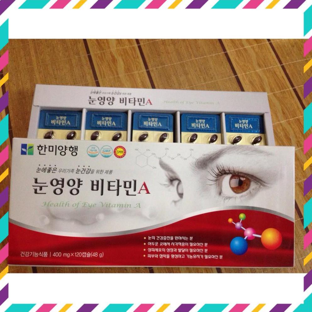 Viên uống bổ mắt HANMI Hàn Quốc 120 viên (Health Of Eye Vitamin A) | Thế Giới Skin Care