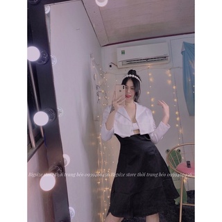 SET ĐẦM DÂY PHỐI KHOÁC VEST [BIGSIZE 60-90KG ]