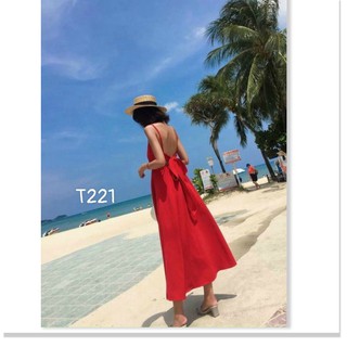 Đầm Maxi biển voan lụa cao cấp