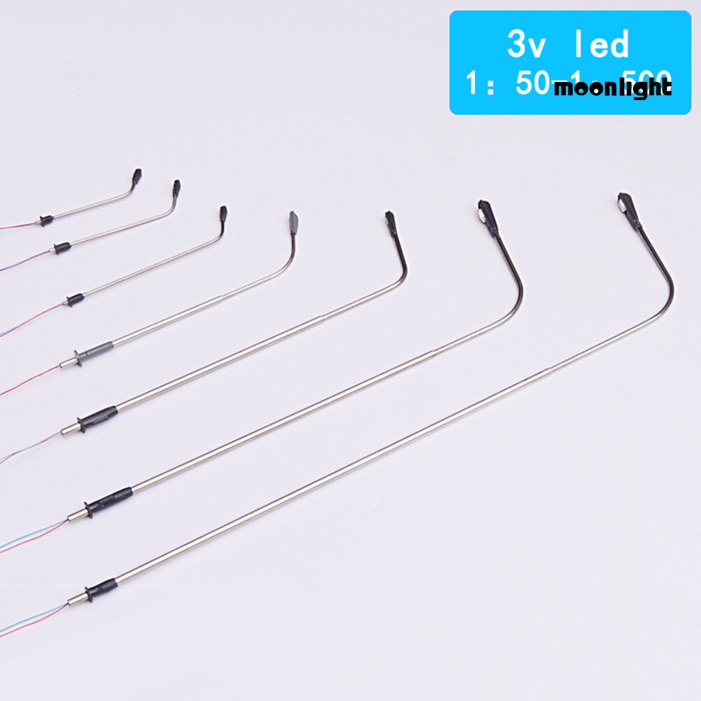 Bộ 10 mô hình đèn đường led mini trang trí tiểu cảnh
