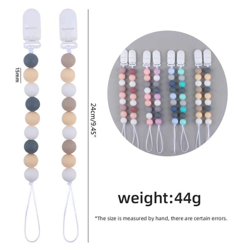 Bộ 2 Đồ Chơi Kẹp Núm Vú Giả Bằng Silicone Cho Bé Sơ Sinh Mọc Răng