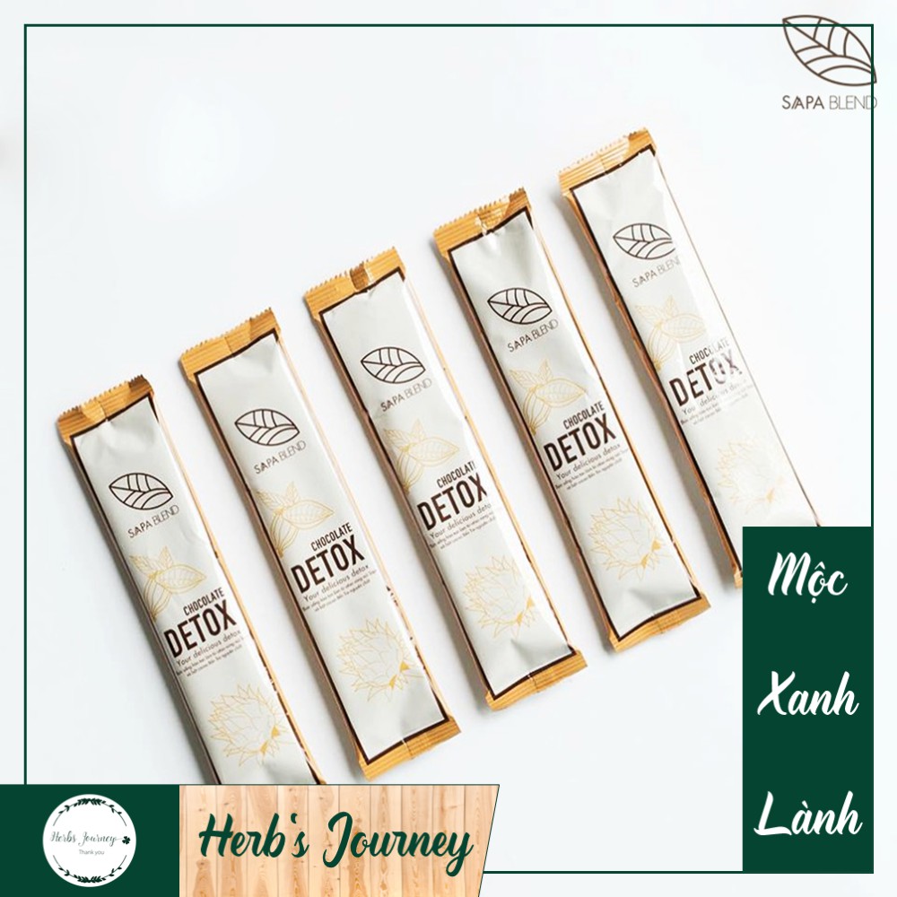 Detox chocolate - Traphaco Sapa - Hộp 12 gói - Thanh lọc cơ thể