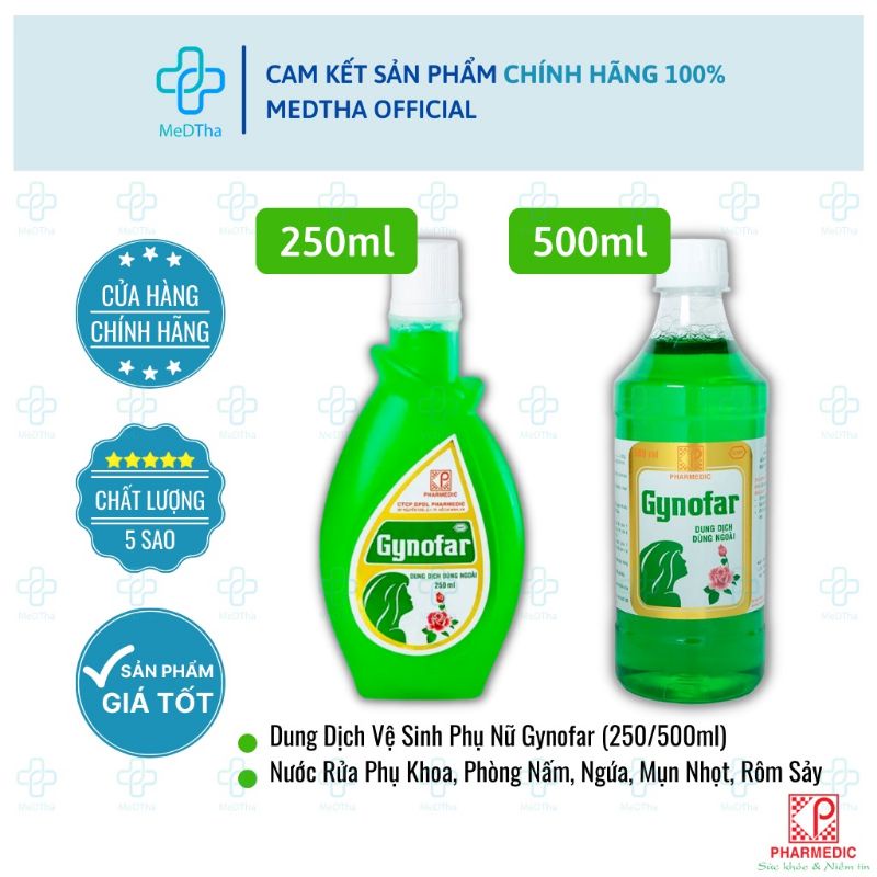 Dung Dịch Vệ Sinh Gynofar 250ml/500ml