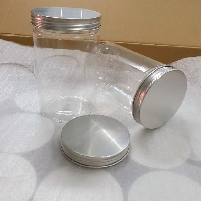 Hũ nhựa nắp nhôm , hộp nhựa hũ nhựa trong suốt 500ml, 800ml, 1000ml