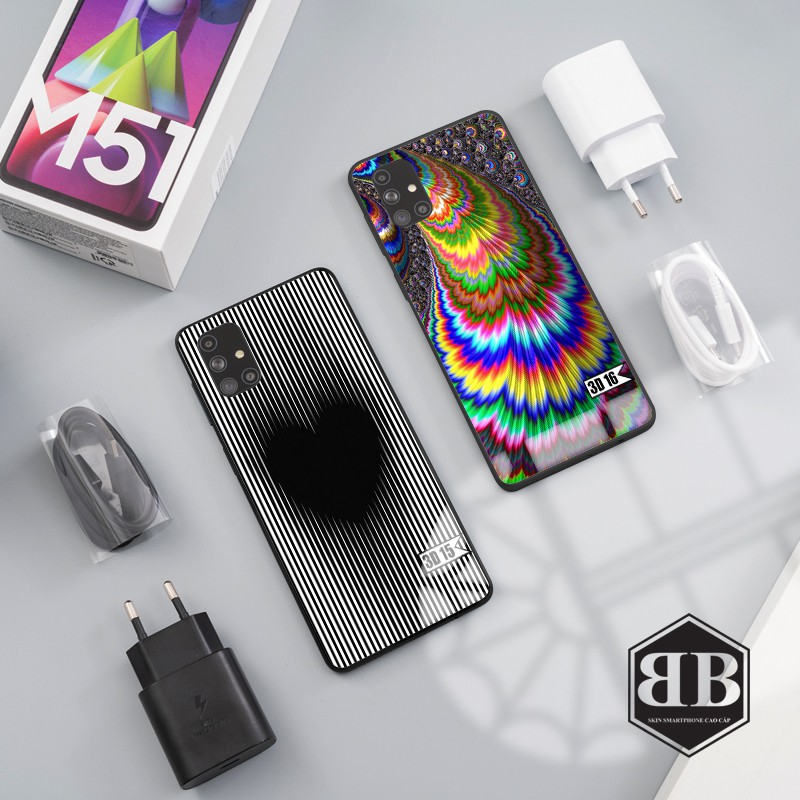 Ốp lưng kính cường lực Samsung Galaxy M51 in hình theo yêu cầu