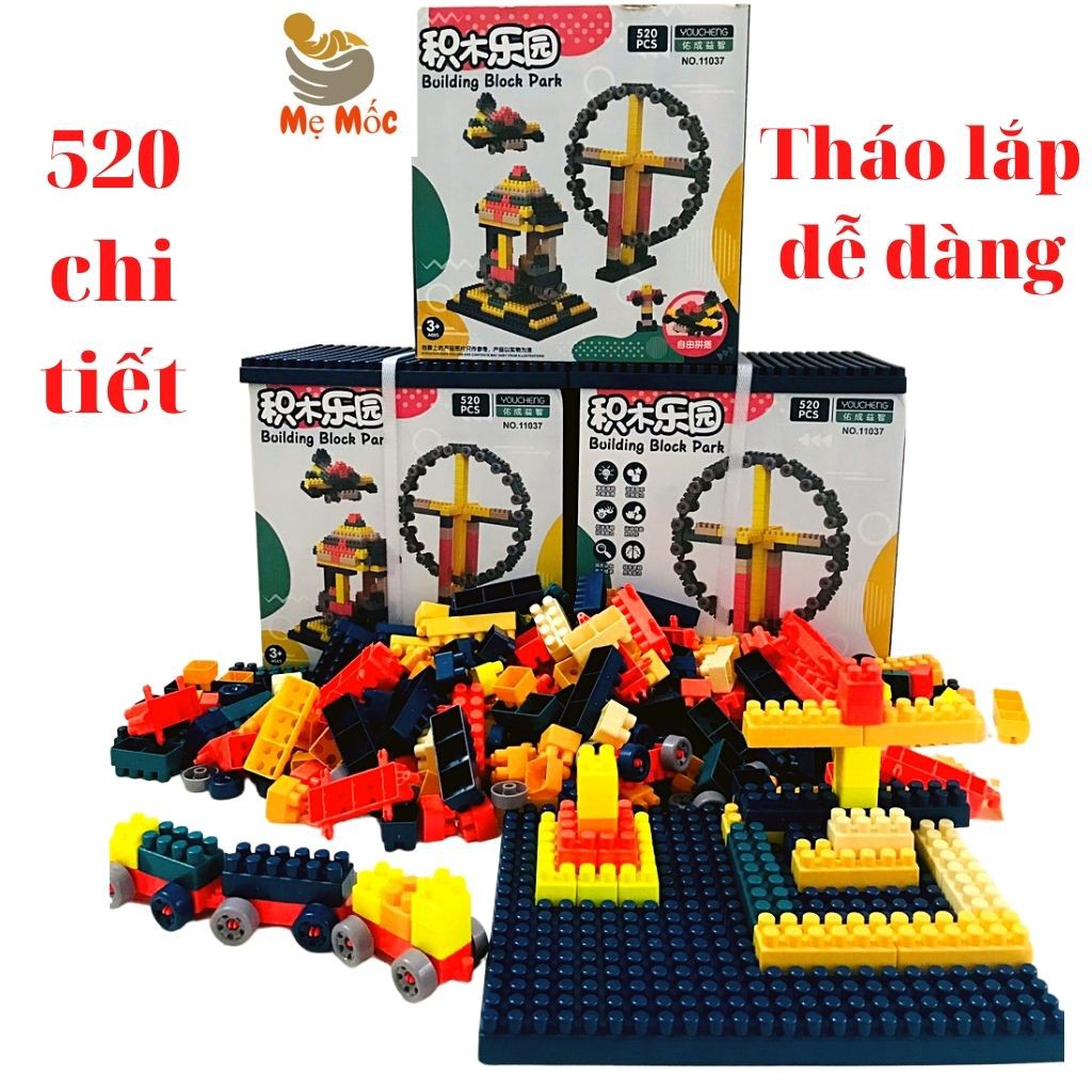LEGO BUILDING 520 - Bộ Đồ Chơi Lego Lắp Ráp Giúp Bé Thông Minh Sáng tạo [Shop Mẹ Mốc] ,LG520