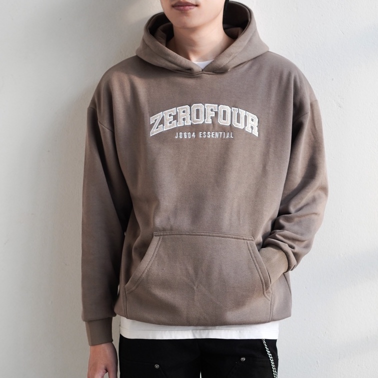 Áo Hoodie JOG04 - chất liệu thun nỉ 100% cotton , form dáng oversized ( hình thêu ZEROFOUR )