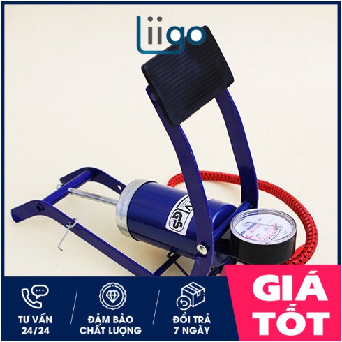 (Miễn phí vận chuyển) Bơm đạp chân xe đạp, xe máy VegaVN - FP01(Liigostore)