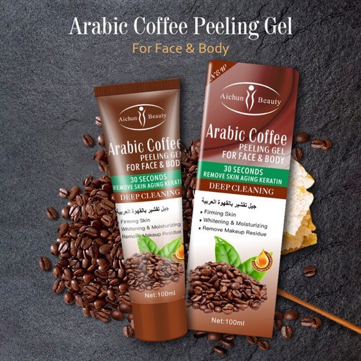 Gel rửa mặt tẩy tế bào chết Aichun Arabic Coffee
