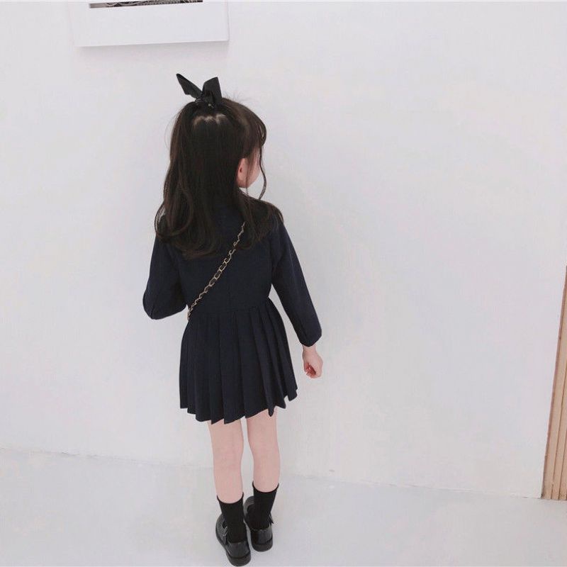 Đầm Xòe Tay Dài Cho Bé 1-6 Tuổi