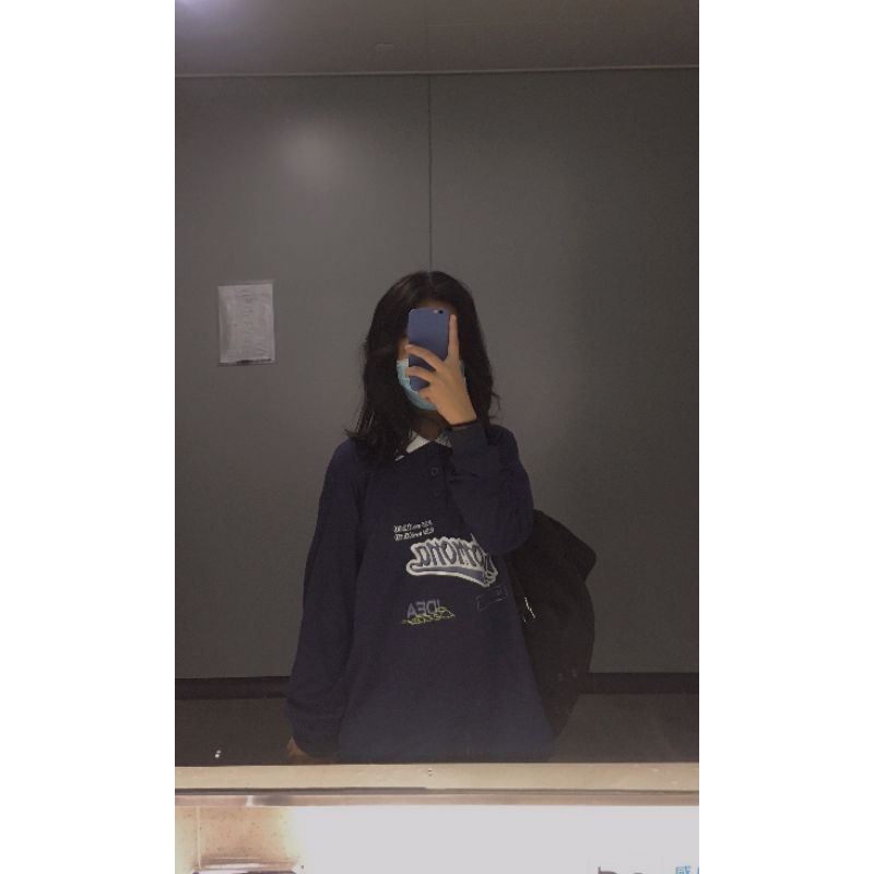 [ORDER] Áo sweater polo nỉ da cá cho nữ dáng rộng in chữ Point Pomona dành cho cá tính street style 2 màu (ảnh thật) | BigBuy360 - bigbuy360.vn
