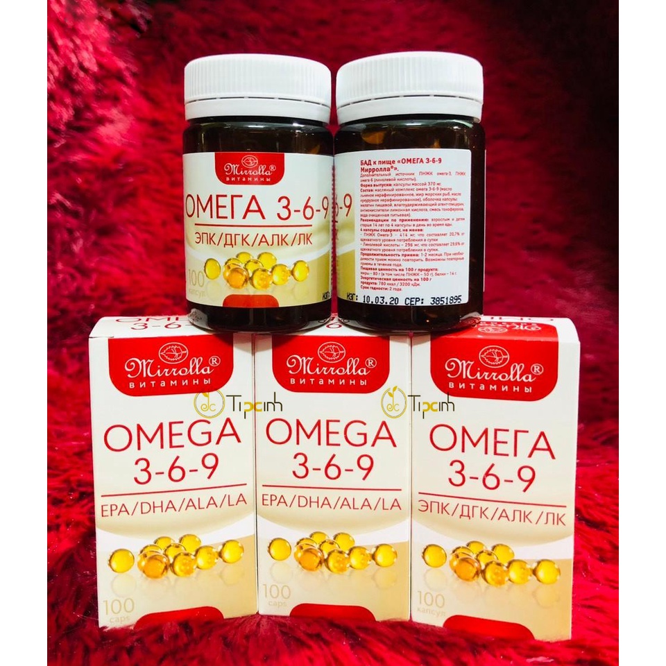 Viên uống Omega 369 Mirrolla Nga 100 viên- shop momo