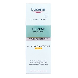 Kem Dưỡng Cho Da Thâm Mụn Eucerin Pro Acne Solution Day Bright Mattifying SPF30- Dr Thêm
