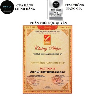 Bột Trắng Răng Smile Up Than Hoạt Tính