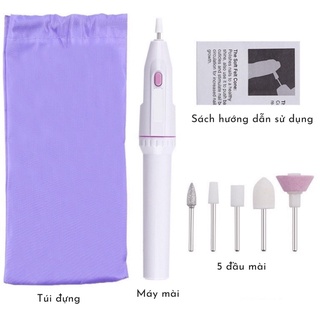 Máy mài móng cầm tay kèm 5 đầu mài