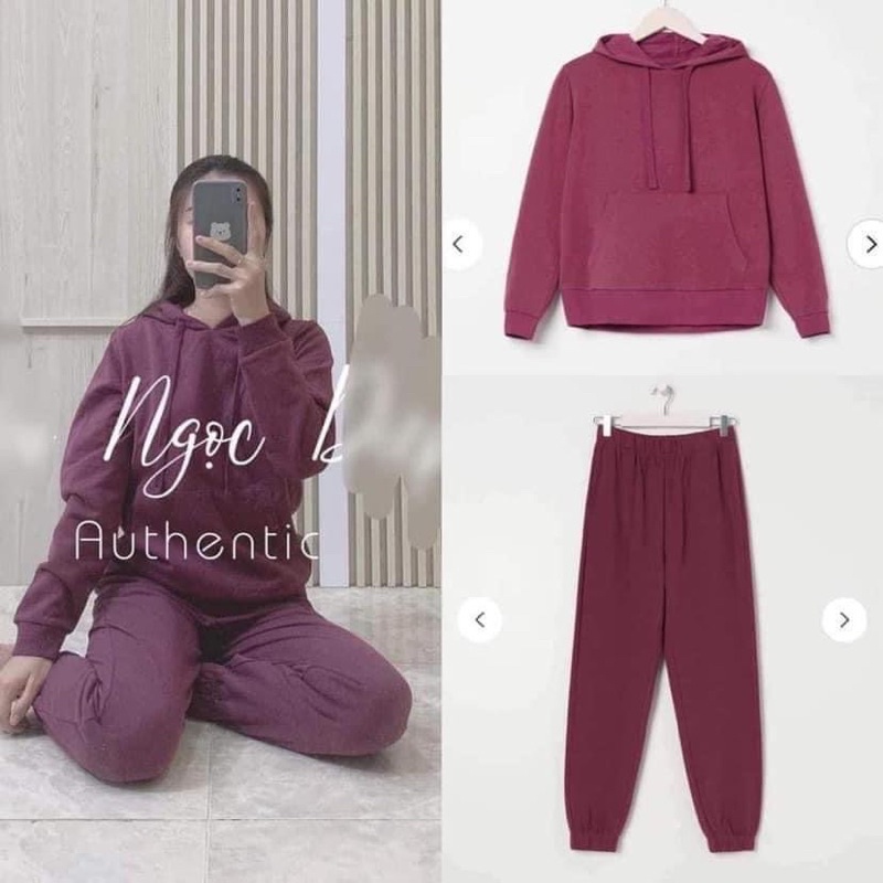 Set nỉ tím SINSAY AUTH