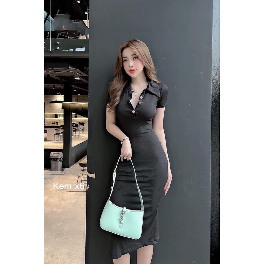 Đầm body khoét lưng