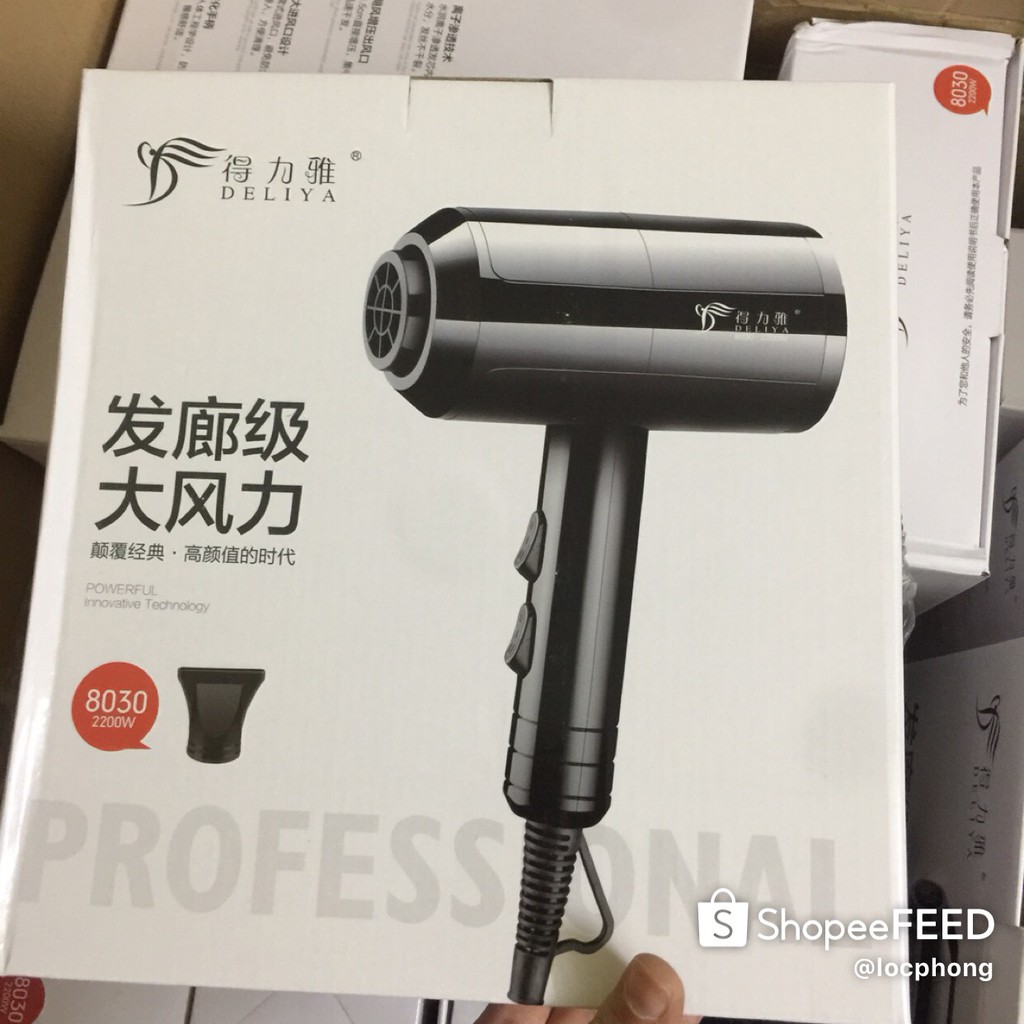 Máy Sấy Tóc Tạo Kiểu DELIYA 2200W Tặng Bộ Phụ Kiện 5 món