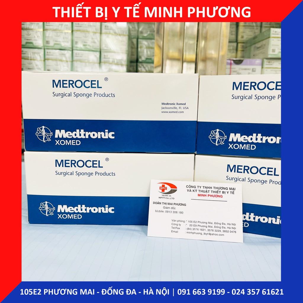 Gạc cầm máu mũi MEROCEL dùng trong thẩm mỹ