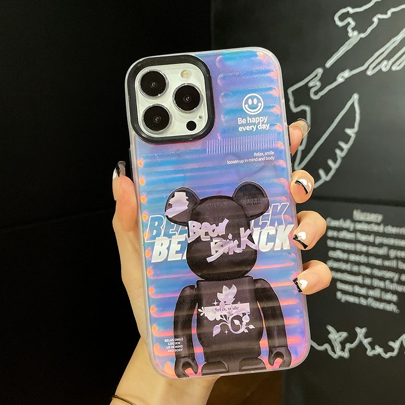 Ốp Điện Thoại Họa Tiết Gạch Gấu Sang Trọng Cho iphone 13 Pro Max i13 13pro 11ProMax i11 X XR Xs Max 12Pro 12 Pro Max