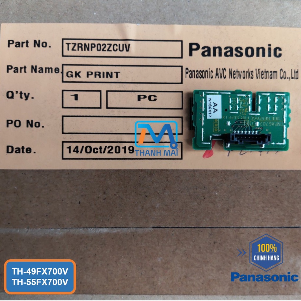 K BOARD tivi Panasonic model TH-49FX700V