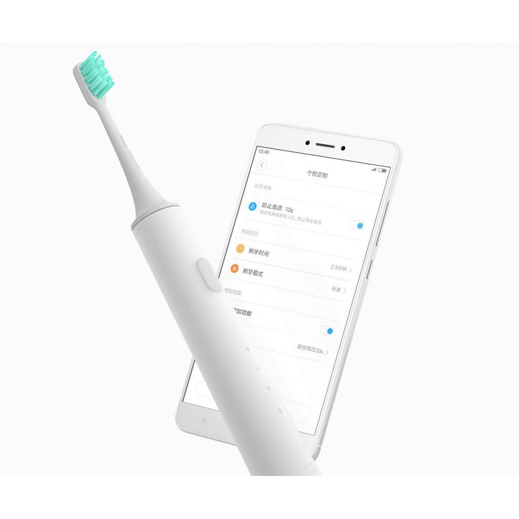 Bàn chải đánh răng điện thông minh & Đầu chải thay thế Xiaomi Mijia Ultrasonic T500 kết nối app Mihome - Minh Tín Shop