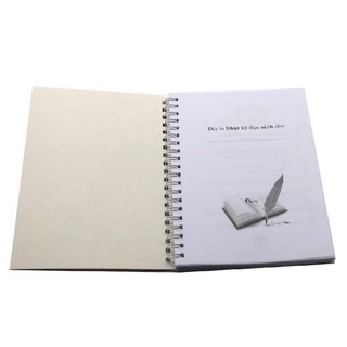 tuan0018 Sổ Tay Nhật Ký Đọc Sách 122 trang gáy lò so tiện dụng tuan0018