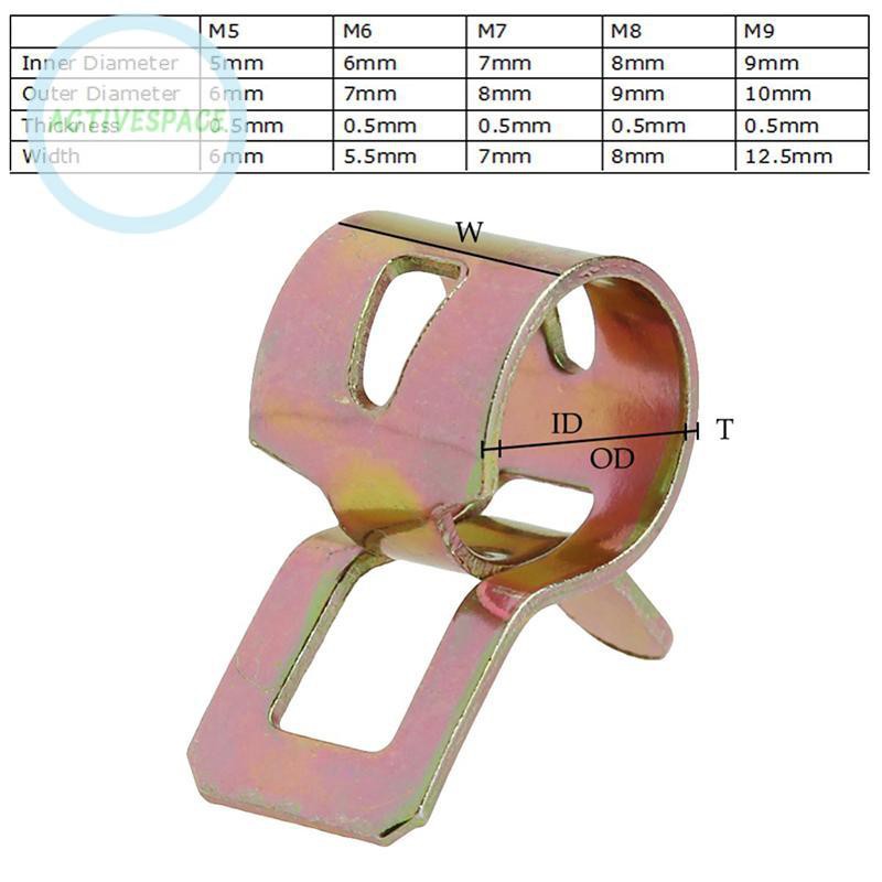 Set 50 kẹp nối ống dẫn khí kích thước 65Mn | BigBuy360 - bigbuy360.vn