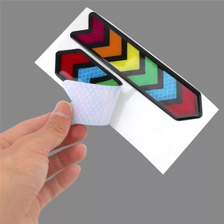 Bộ 2 dải phản quang 7 màu dán ô tô, xe máy