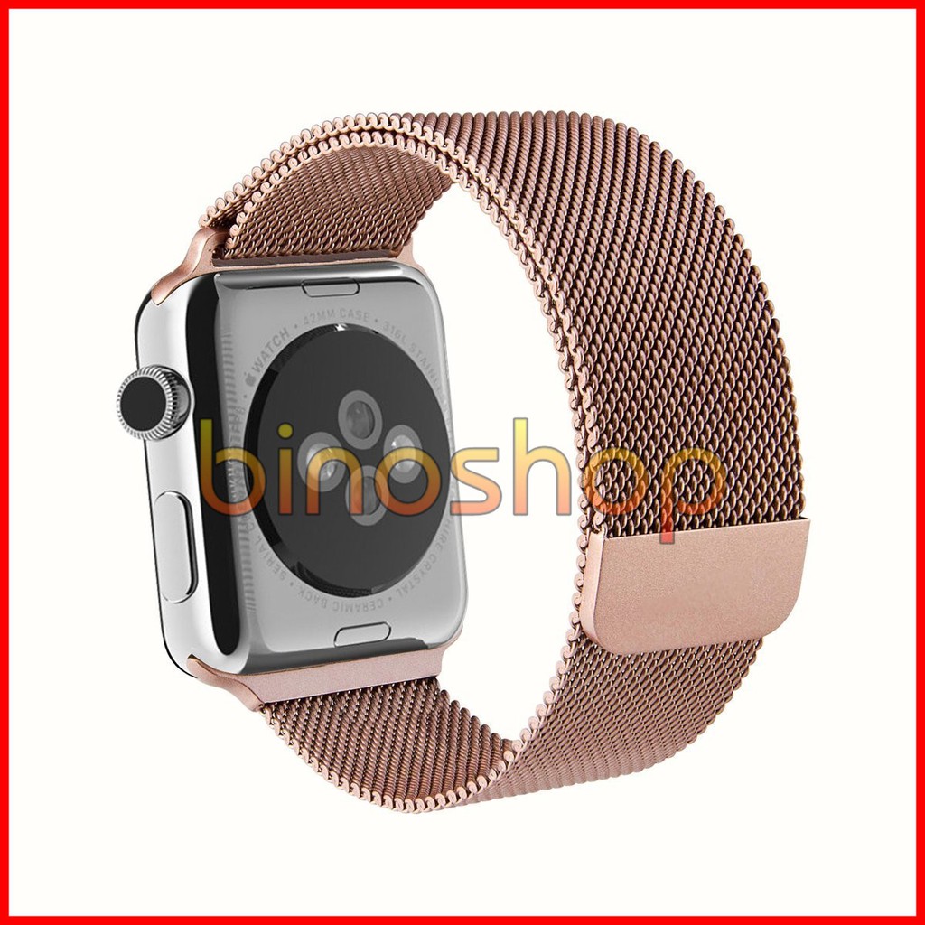 Dây Milanese Loop Apple Watch - Vàng hồng/hồng (38/42mm)
