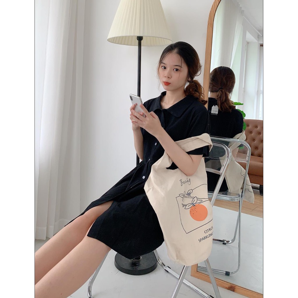 Đầm BBD Cổ Sen Đen - leda