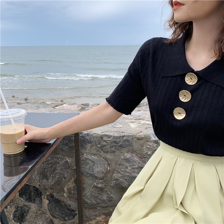 Áo Thời Trang Tay Ngắn Phong Cách Hàn Quốc Cho Nữ | BigBuy360 - bigbuy360.vn