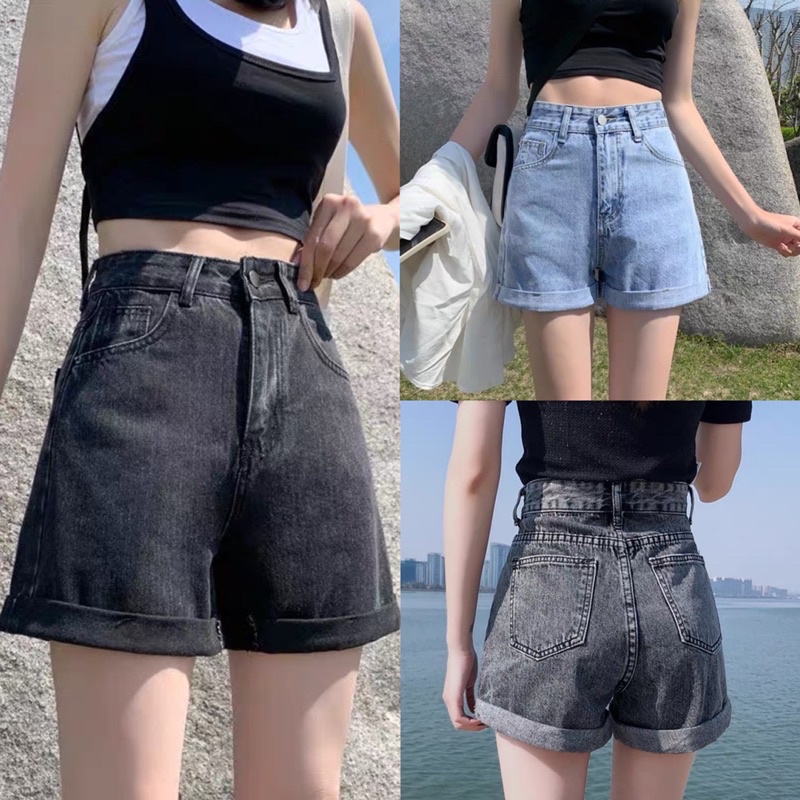 [Ảnh thật/Video]Quần sooc nữ sẵn gấu hàng đẹp chất lượng Quần đùi basic Hàn Quốc