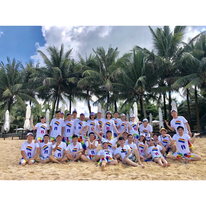 Áo thun gia đình, bộ gia đình, áo thun đi biển