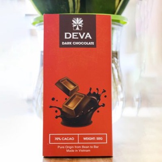 Socola Đen Deva 70% Cacao – Dark Chocolate (65gram)
