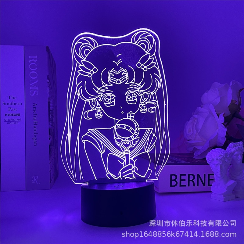 Đèn led 3d Thegioipuzzle Thủy thủ mặt trăng qua tặng ý nghĩa