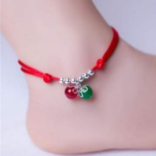 Lắc Chân Mix Đá Phong Thủy Tuyệt Đẹp